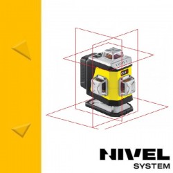 Nivel System CL4R - 4x360°-os kereszetlézer - Piros