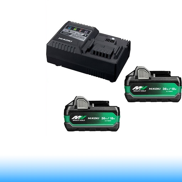 Hitachi-Hikoki UC18YSL3-WHZ MultiVolt akkumulátor töltő +2x 18V-5Ah/36V-2.5Ah akku (BSL36A18X)