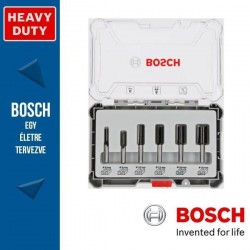Bosch Professional 6 részes egyenes élű felsőmaró készlet,8mm-es befogószárral