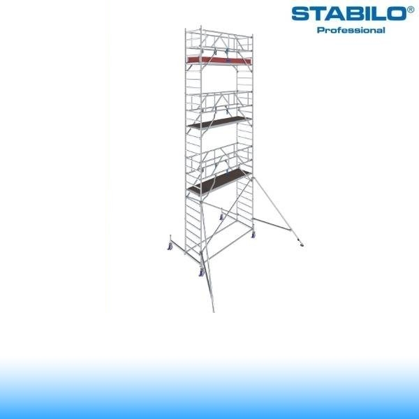 Krause Stabilo Professional gurulóállvány, 10-es sorozat - háromszintes - mezőhossz 2,50  m