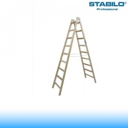 Krause Stabilo Professional két oldalon járható fa állólétra 2x9 fokos