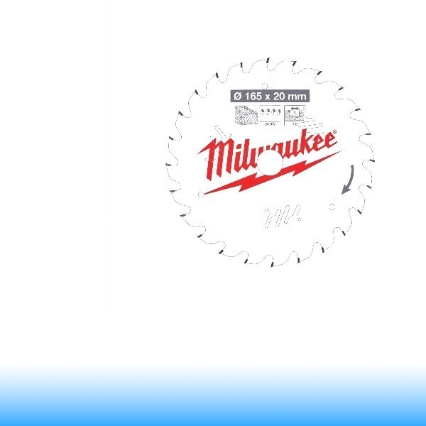 MILWAUKEE CSB P W 165 x 20 x 1,6 x 24ATB KÖRFŰRÉSZLAP FÁHOZ