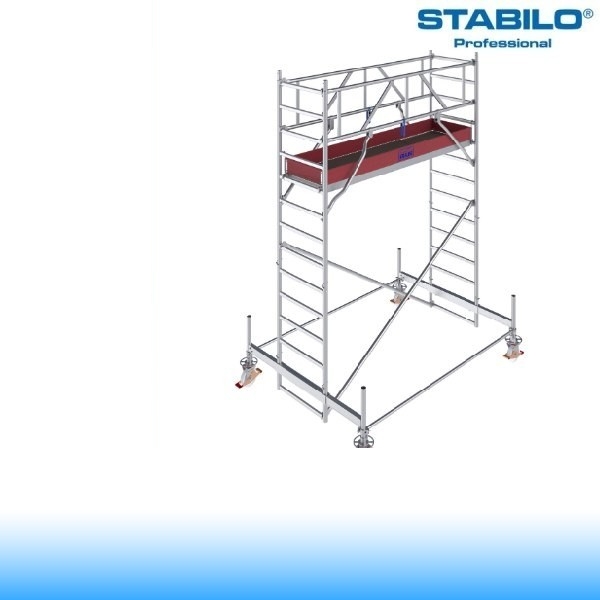 Krause Stabilo Professional gurulóállvány, 100-as sorozat - egyszintes - mezőhossz 2,50 m