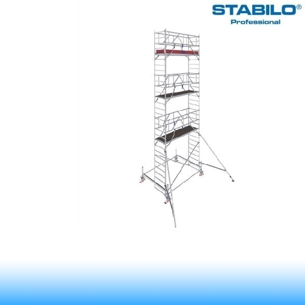 Krause Stabilo Professional gurulóállvány, 100-as sorozat - háromszintes - mezőhossz 2,50 m