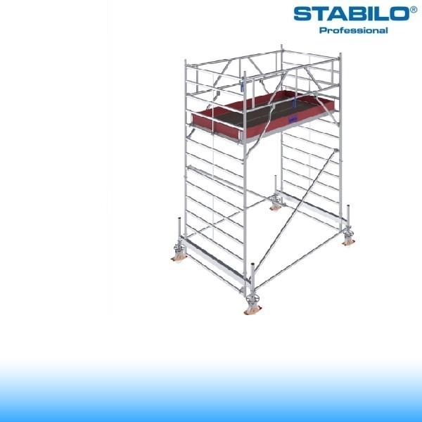 Krause Stabilo Professional gurulóállvány, 500-as sorozat - egyszintes - mezőhossz 2,50 m