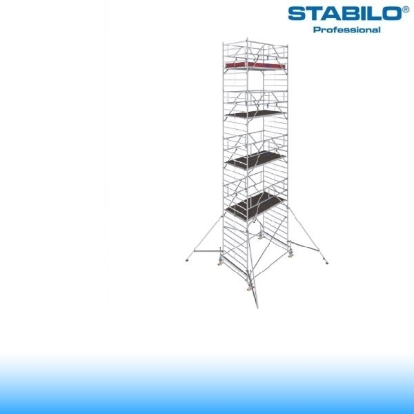 Krause Stabilo Professional gurulóállvány, 500-as sorozat - négyszintes - mezőhossz 2,50 m