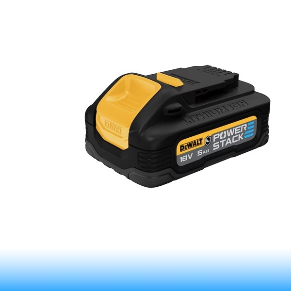 DeWalt 18V XR POWERSTACK 5AH Gumírozott akkumulátor