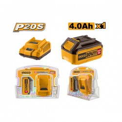 INGCO Akkumulátor és töltő szett (1 x 4,0 Ah akku + 2,0 A töltő)