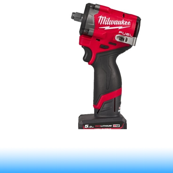 Milwaukee akkus ütvecsavarozó biztosítógyűrűvel M12 FCIWF12G3-502X 12V 2x5,0 Ah, HD kofferben