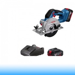 Bosch GKS 18V-51 Professional akkus körfűrész alapgép, 2x4,0Ah akku, töltő