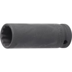 BGS Levegős dugókulcs tizenkétszögletű, mély | (1/2") | 21 mm