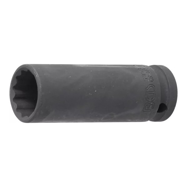 BGS Levegős dugókulcs tizenkétszögletű, mély | (1/2") | 21 mm