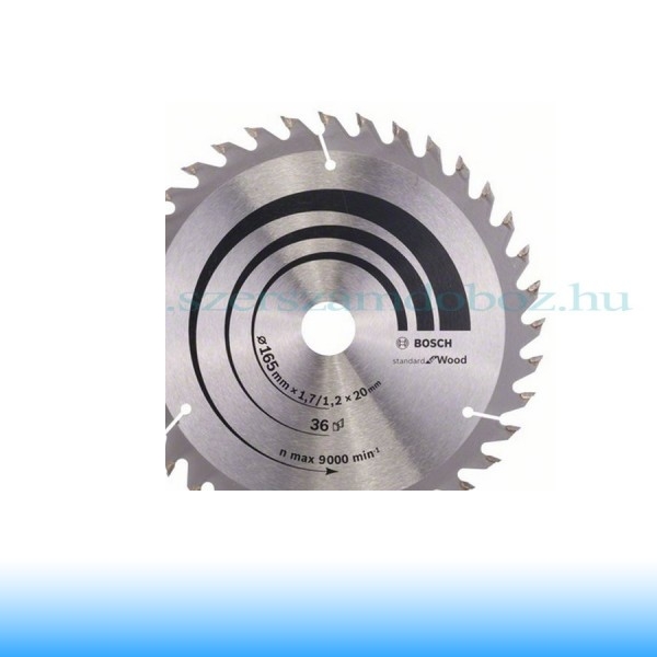 Bosch Standard Körfűrészlap 165 mm