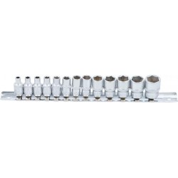 BGS Dugókulcskészlet, hatszögletű | (1/4") | 4 - 14 mm | 13 darabos