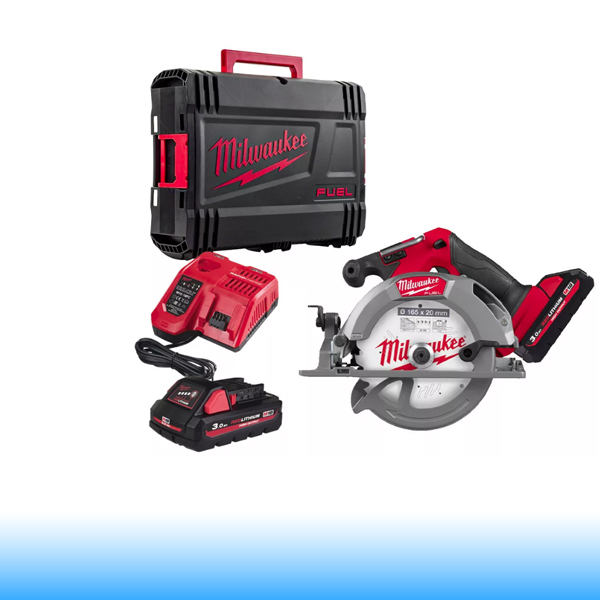 Milwaukee akkus körfűrész M18 FUEL FCS552-302X 18V 2x3,0 Ah, HD kofferben