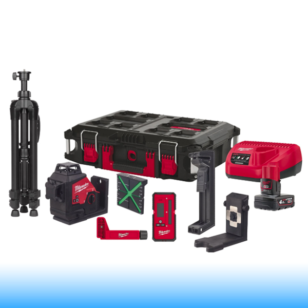 Milwaukee M12 3PLKIT-401P M12™ Zöld 360° 3 Síkú lézer