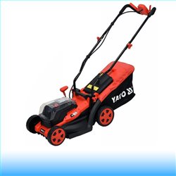 YATO Akkus fűnyíró 340 mm 2 x 18 V (2 x 2,0 Ah akku + töltő)