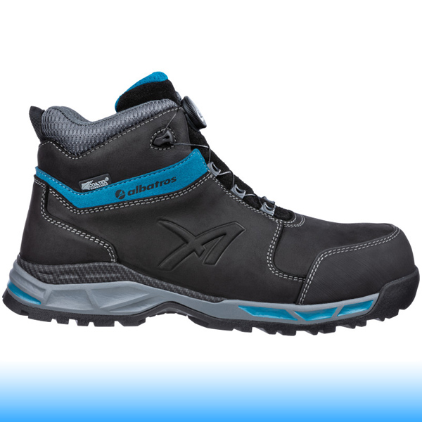 Albatros Tofane Black QL CTX Mid S3 ESD WR HRO SRC munkavédelmi bakancs 