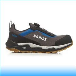NO RISK ATHLETIC LOW S3L HI CI HRO FO SR gyorsfűzős védőcipő, szürke-kék