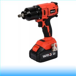 YATO Akkus ütvecsavarozó 1/2" 700 Nm szénkefe nélküli 18 V Li-Ion (1 x 3,0 Ah akku + töltő)
