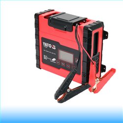 YATO Akkumulátor töltő 12 V 2/8/15 A max. 200 Ah LCD kijelző