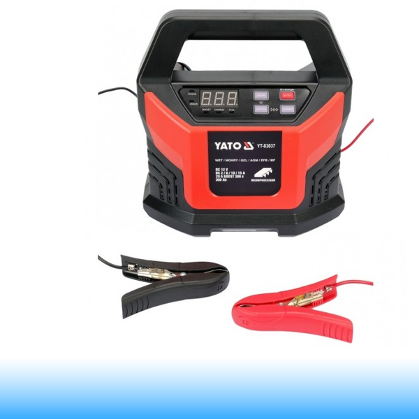 YATO Akkumulátor töltő 12 V / 20 A / max. 300 Ah