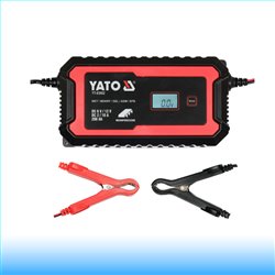 YATO Akkumulátor töltő 6/12 V 2/10 A max. 200 Ah LCD kijelző