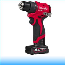 Milwaukee M12™ kompakt szénkefe nélküli fúrócsavarozó, M12 BLDDRC-402C 
