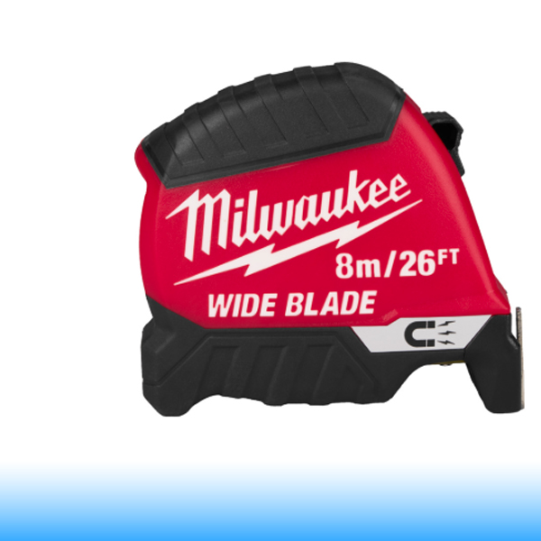 Milwaukee mágneses mérőszalag WIDE BLADE 8m/26ft-35