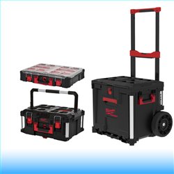 Milwaukee PACKOUT™ 3 részes gurulós fiókos szett