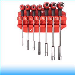 Milwaukee 7 részes dugókulcs (nut driver) készlet ComfortGrip markolattal és tárolóállvánnyal

