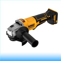 Dewalt 18V XR szénkefe nélküli, 125 mm-es, lapátkapcsolós sarokcsiszoló (csak gép) kofferben