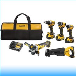 Dewalt DCK509P3-QW akkus 5 gépes gépcsomag táskában 3x5,0Ah akku