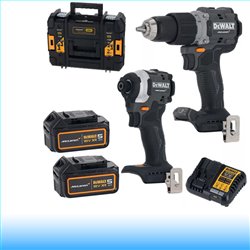 DEWALT x McLaren F1 Team 18 V XR szénkefe nélküli gépcsomag - 2x5,0 Ah