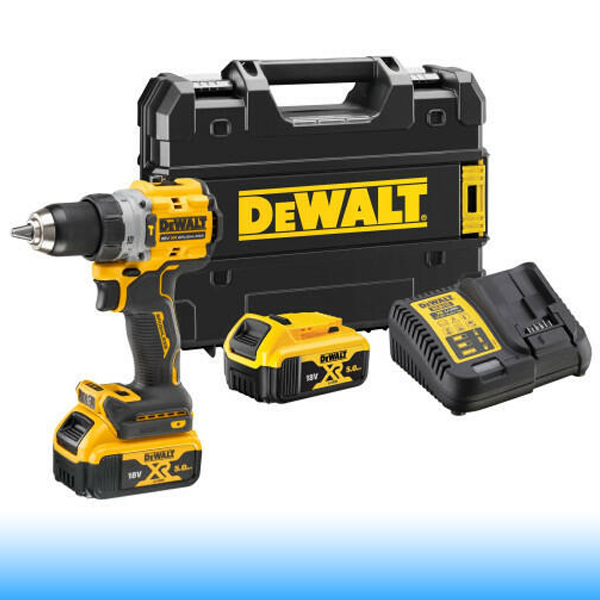 DeWalt DCD805P2LRT-QW akkus ütvefúró-csavarozó 18 V , 34 Nm/90 Nm  1,5 - 13 mm , Szénkefementes , 2 x 5 Ah akku + töltõ , TSTAK