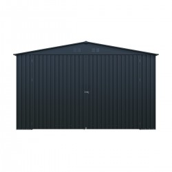 Riwall RMCG 20x13 Anthracite - fém garázs 3,8 x 6 m nyeregtetővel (antracit)